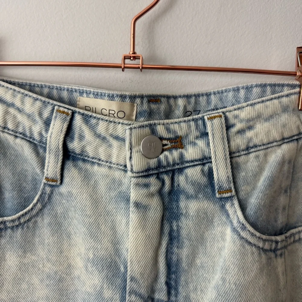 Anthropologie The Kenna Mid-Rise Heritage Barrel Jeans by Pilcro size 27 - Picture 6 of 8